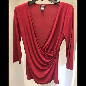 Ann Taylor maroon top